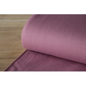 tissu jersey french terry bio vieux rose