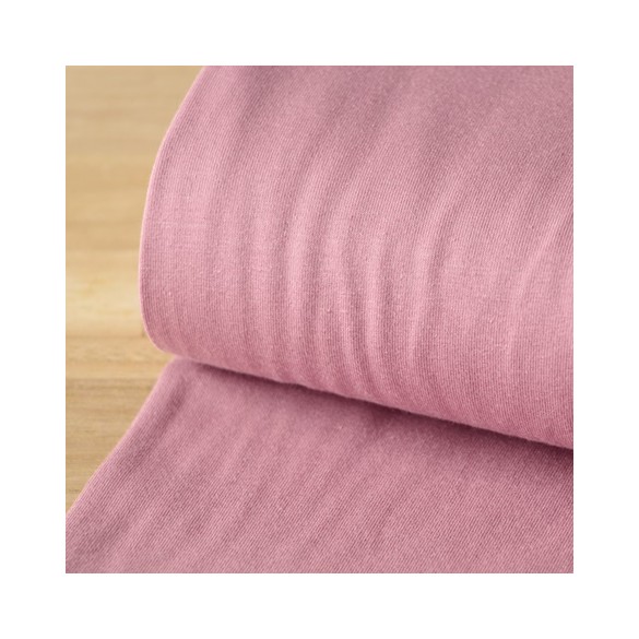 jersey coton bio vieux rose