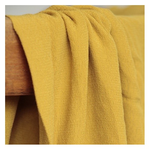 crêpe de viscose moutarde crêpe de viscose moutarde