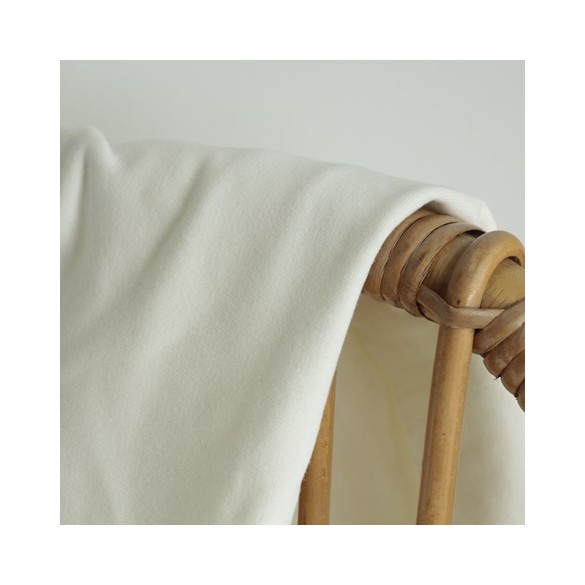 molleton bio blanc cassé