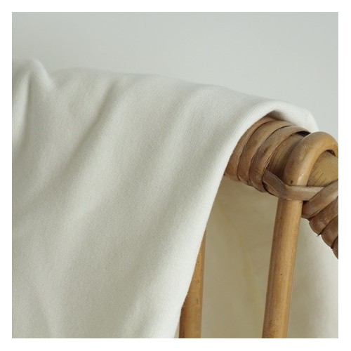molleton bio blanc cassé