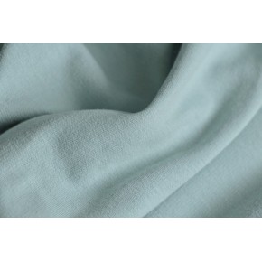 tissu sweat bio bleu glacier