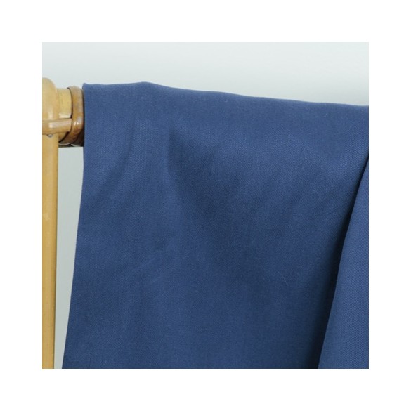 tissu tencel lourd bleu
