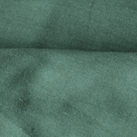 tissu voile de coton vert foncé