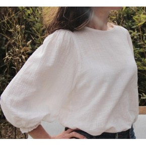 blouse Avel avec la gaze Eole écrue