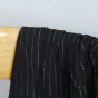 crepon de viscose rayures lurex noir