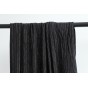 crepon de viscose rayures lurex noir