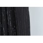 tissu crepon rayures noir et argent