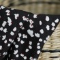 viscose imprimée fleurs noire