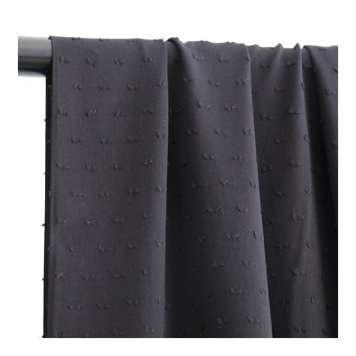 tissu viscose plumetis noir tissu viscose plumetis noir