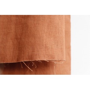 tissu lin coloris marron