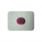 Bouton liseret blanc bordeaux