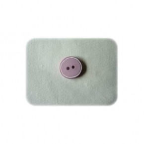 Bouton liseret blanc lilas