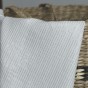 double gaze rayures lurex blanc