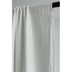 double gaze de coton rayures lurex