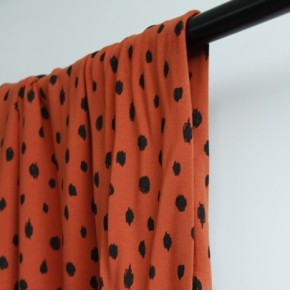 molleton bio painted dots rouille
