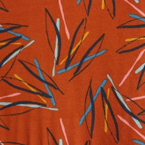 molleton fantasy stripes - rouille