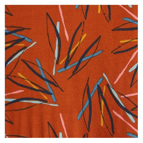 molleton fantasy stripes - rouille molleton fantasy stripes - rouille