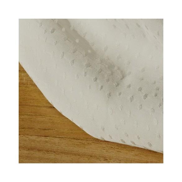 viscose plumetis blanc