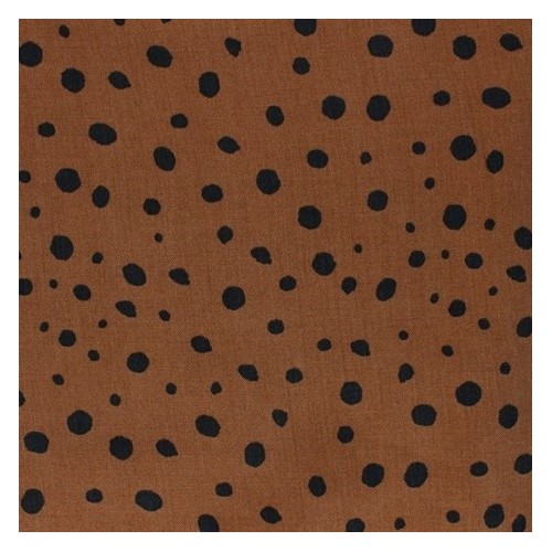 tissu tencel pois caramel tissu tencel pois caramel