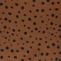 tissu tencel pois caramel