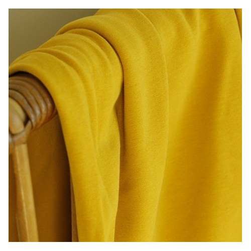 tissu molleton jaune moutarde tissu molleton jaune moutarde