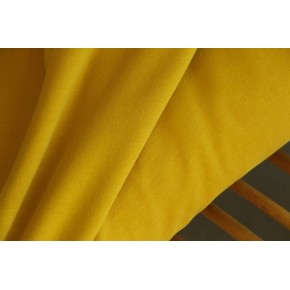 molleton bio jaune moutarde