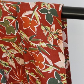 viscose challis - brique