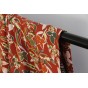 tissu viscose challis - brique
