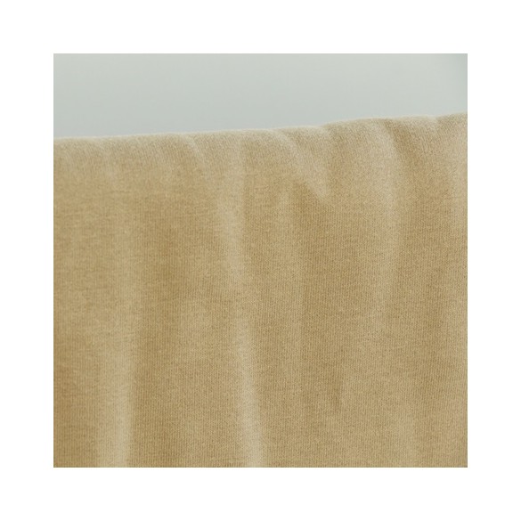 tissu molleton bio - beige