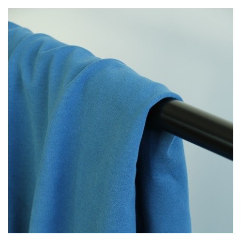 tissu molleton bio bleu azur tissu molleton bio bleu azur