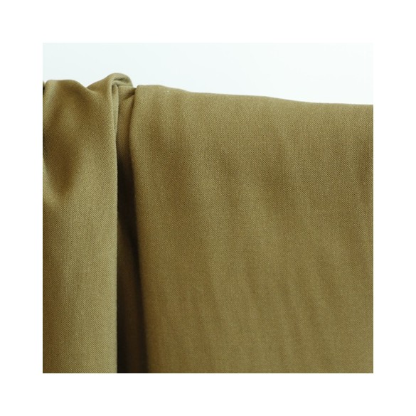 tissu viscose - kaki