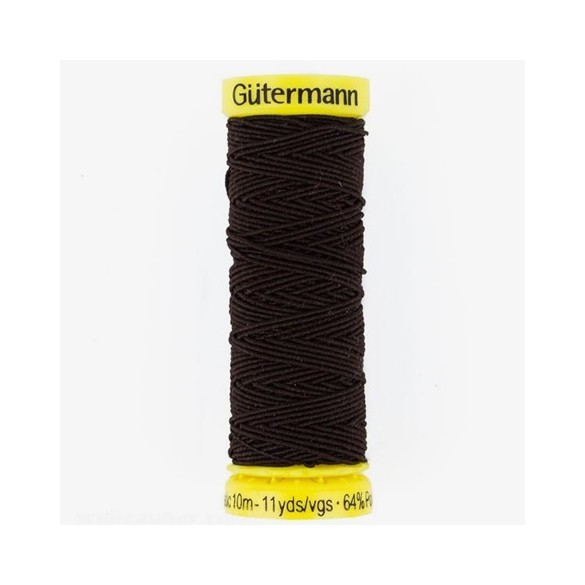 fil élastique gutermann marron