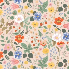 STRAWBERRY FIELDS BLUSH RAYON - RIFLE PAPER CO