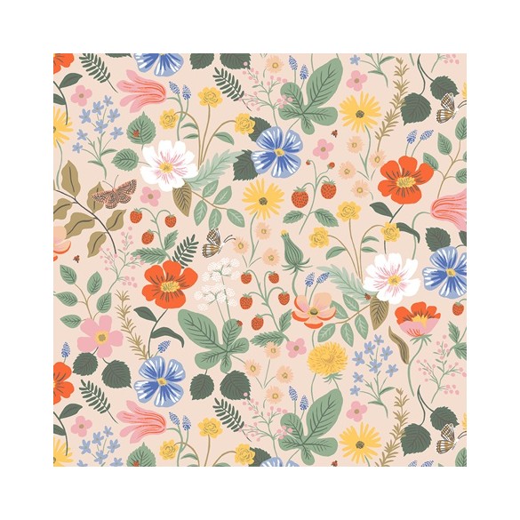 STRAWBERRY FIELDS BLUSH RAYON - RIFLE PAPER CO