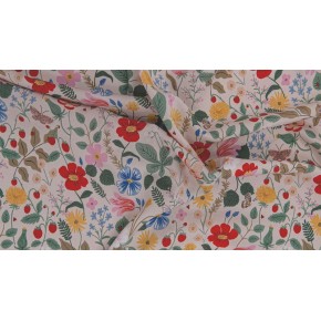 rifle paper co - strawberry fields blush rayon