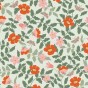 Strawberry fields primrose mint rayon - Rifle paper co