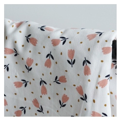 tissu velours milleraies imprimé fleurs tissu velours milleraies imprimé fleurs