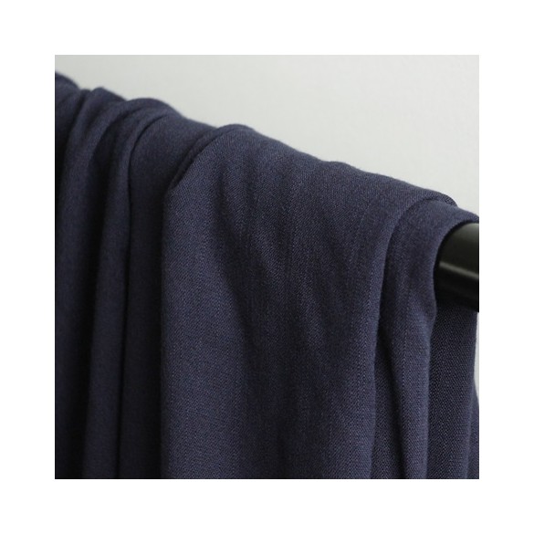 tissu viscose stretch - marine