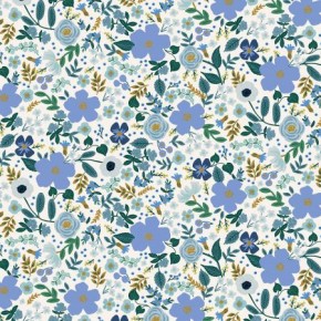 coton rifle paper co - wild rose blue metallic