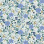 coton rifle paper co - wild rose blue metallic
