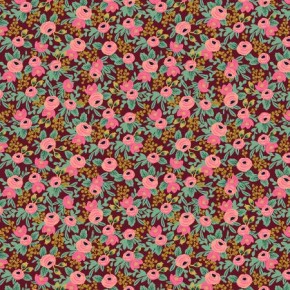 coton rosa burgundy metallic - rifle paper co