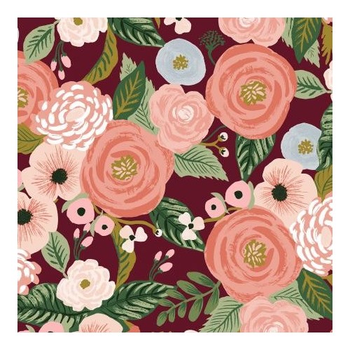 coton et lin canvas garden party burgundy coton et lin canvas garden party burgundy