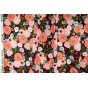 tissu fleurs lin et coton - rifle paper co