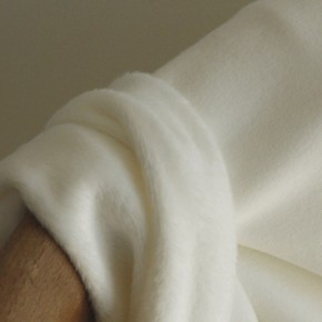 Molleton blanc cassé envers douillette