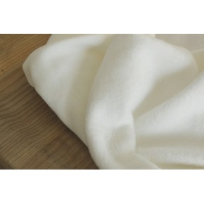 tissu molleton blanc cassé