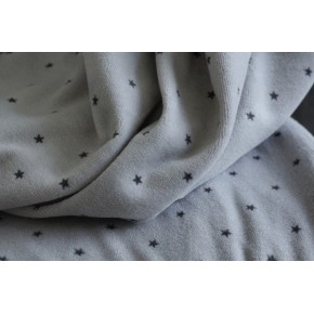 tissu velours étoiles pour pyjamas