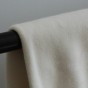 Tissu polaire en coton bio - Ecru