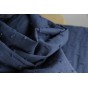tissu coton plumetis marine