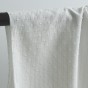 Coton Plumetis blanc et rayures lurex